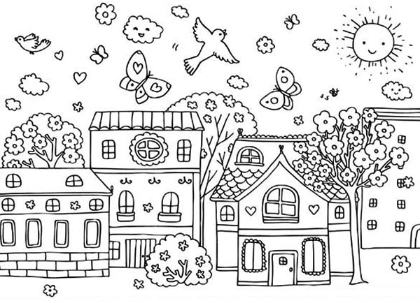 activity village spring coloring pages - photo #18