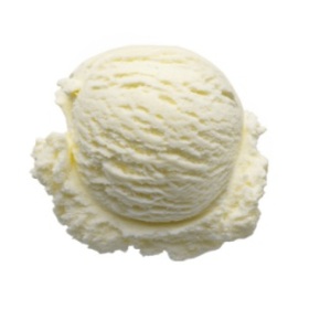 Plain ice cream